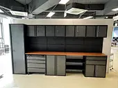 garage cabinets workbench